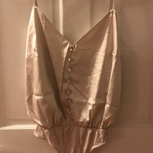 Light Beige Body Satin Body Suit